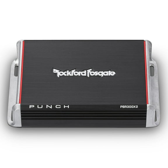 Rockford Fosgate PBR300X2 Punch 300 Watt 2 Channel Boosted Rail Amplifier