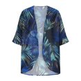 thumbnail image 5 of Xixinqiwan Womens Kimono Beach Cover Up for Summer Floral Printed Chiffon Cardigan Loose Casual Tops Capes, 5 of 5