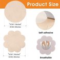 thumbnail image 2 of 48 Pcs/24 Paires d'Autocollants de Lait-Fleurs de Prunier+forme Ronde, 2 of 7