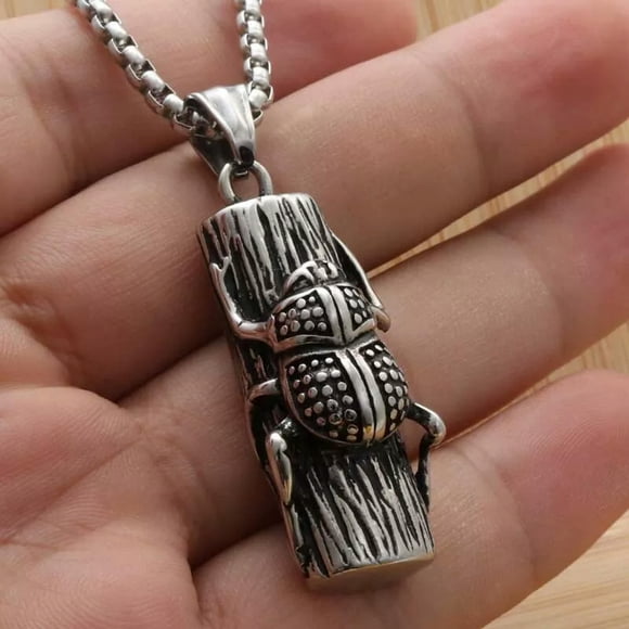 HOOUN Collier Pendentif Coccinelle en Acier Inoxydable Bijou Cadeau de Haute Qualité en Gros