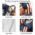 thumbnail image 4 of luoweisi Men's Beach Shorts Quick Dry Swim Trunks with Mesh Lining American Flag and Animals XL, 4 of 5