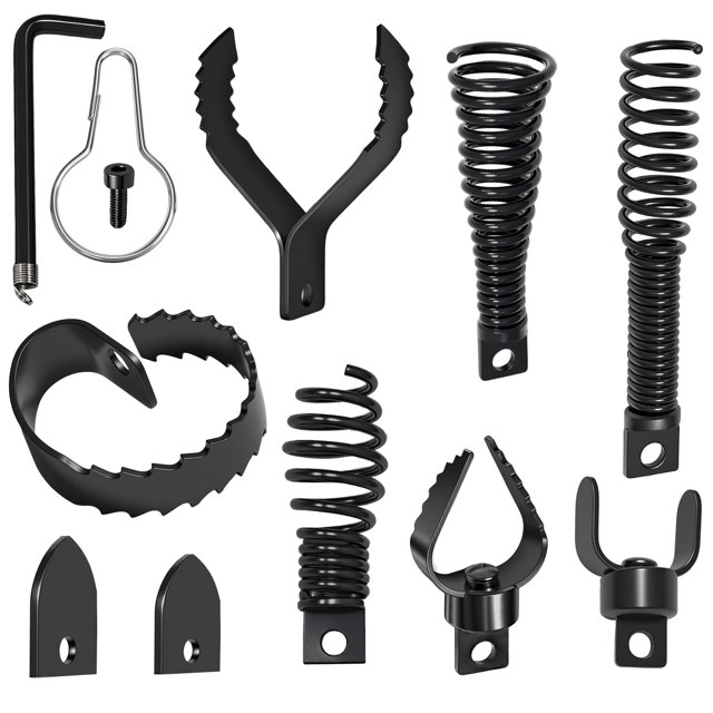 Juego de cabezales cortadores para destapacaños Relioky de 9 piezas para cables de 5/16" a 3/4"