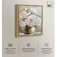 thumbnail image 2 of Soft Pink Symphony Canvas Elegant Florals by Art Remedy, Gold Frame, 20" x 24", 2 of 7