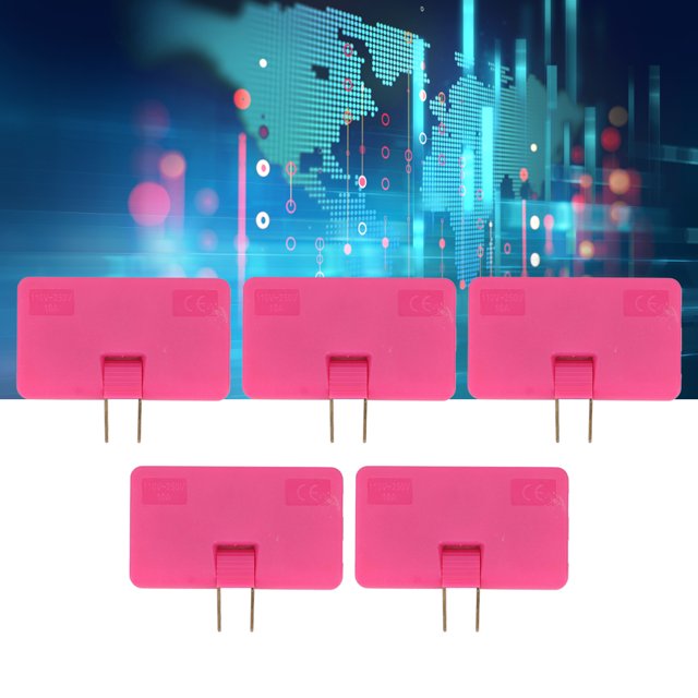 Plug Adapter, Travel Adapters US Standard Brass Contact 180 Rotation 1 To 3 For PC Rose Red,Black,Blue,Green,White,Yellow