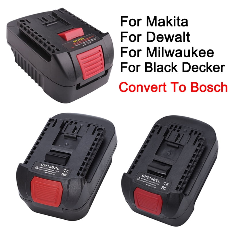 Battery Adapter For Makita/Dewalt/Milwaukee/Black Decker 18V Li-Ion Battery Convert To for Bosch 18V Lithium Battery Tool