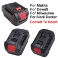thumbnail image 2 of Adaptador de Batería para Makita/Dewalt/Milwaukee/Black Tecker Batería de Iones de Litio de 18 V Convertida en Herramienta de Batería de Litio Bosch de 18 V, 2 of 9