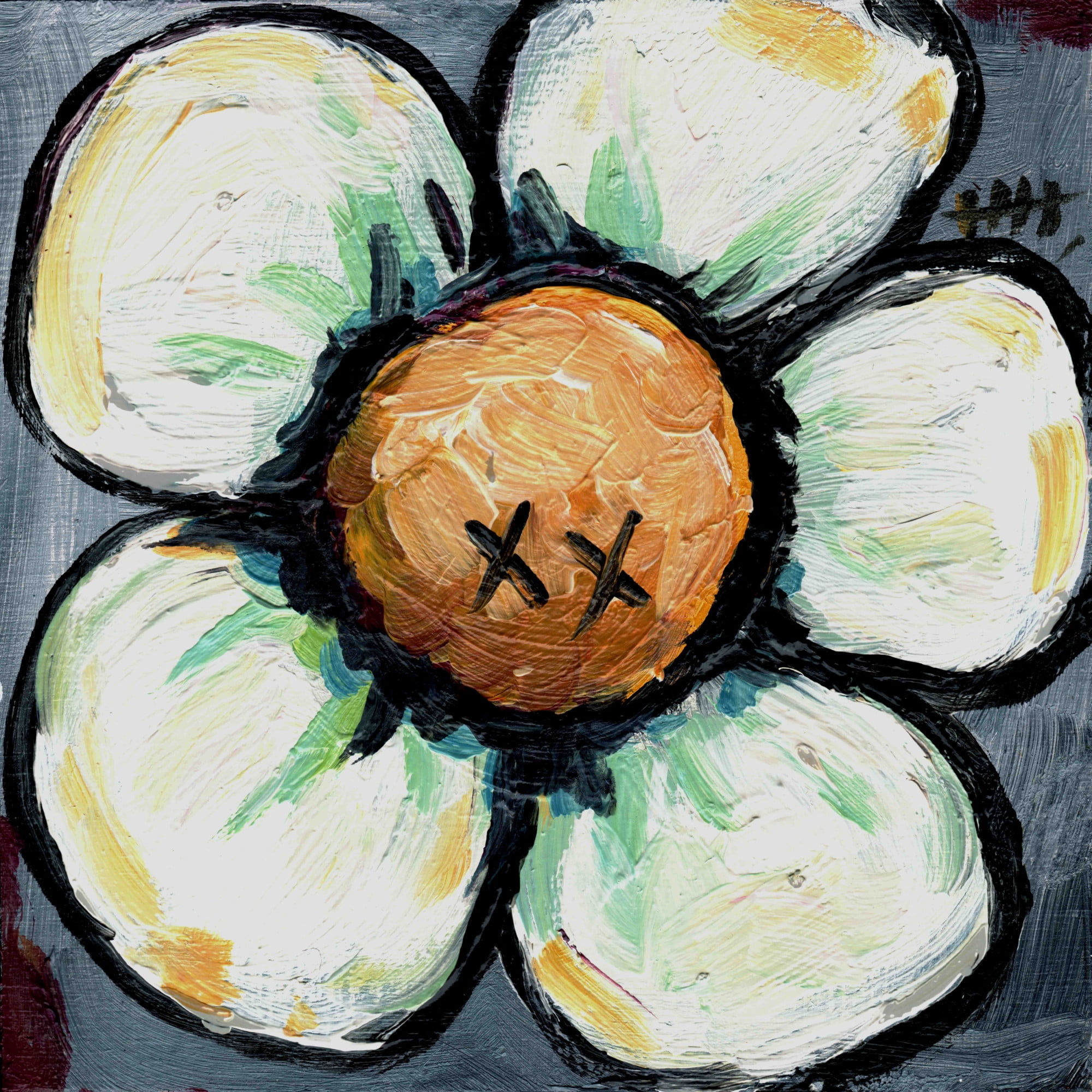 Marmont Hill "XX Flower" by Tori Campisi Painting Print on Canvas