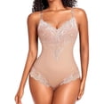 thumbnail image 1 of Braguitas moldeadoras para mujer, ropa interior moldeadora ligera, escote redondo (L), 1 of 5
