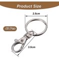 thumbnail image 2 of 80 Pcs Key Rings & Lobster Clasp Keyrings, Zynery 40 Pcs Key Split Rings And 40, 2 of 3