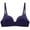 S-Navy, variant on Bigersell Wireless Bra for Women Printed Push-Up Together Daily Bra Underwear No Underwire Tall Size Bandeau Bra, Style 12156, Dark Blue 38A