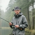 thumbnail image 3 of Men's Solar Powered Cooling Hat - Wide Brim Sun Hat with Dual Fans, Breathable Outdoor Fishing Hat, UPF 50+ Sun Protection for Gardening, Hiking & Construction, 3 of 6