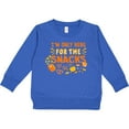 thumbnail image 2 of Inktastic I'm Only Here for the Snacks Toddler Sweatshirt, 2 of 4