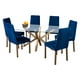 thumbnail image 1 of Comedor MOBILKRAFT Nápoles 6 Sillas Tubular Cuadrado Cubierta de Cristal, 1 of 2