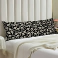 thumbnail image 2 of Vintage Flowers Body Pillow Cover 20"x54" Pillow Case Cute Old White Contrast Floral Long Pillow Cases Protector with Zipper Daisy Flower Decorative Bedding Pillowcase Rectangle Cushion Covers for Bed, 2 of 5