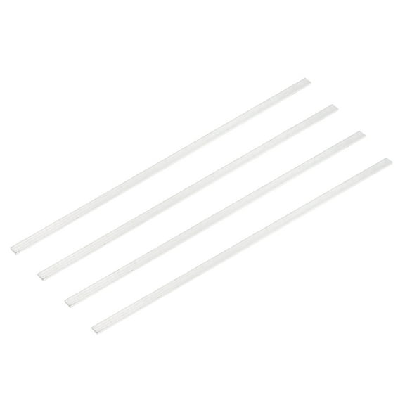 Uxcell 4 Pcs Square Aluminum Flat Bar, 1/16" (2mm)Thick x 5/16" (8mm) Width x 12" (305mm) Long 6061 Aluminum Flat Plate