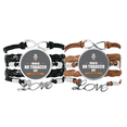 thumbnail image 1 of El Día Mundial de no fumar no tobacoo logo Pulsera pareja de cuerdas de cuero Unbranded M, 1 of 3