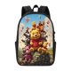 thumbnail image 4 of Mochila de viaje para portátil con diseño de Winnie The Pooh Light Flight, antirrobo con puerto de carga USB, mochila universitaria, gran capacidad para el trabajo, color negro, 17 pulgadas, 4 of 8