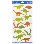 Sticko Solid Multicolor Dinosaur Silhouettes Paper Stickers, 13 Piece