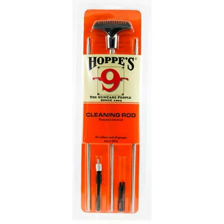 Hoppes Bench Rest Stainless Steel Rods 3-Piece Universal Rifle/Shotgun Rod, 3PSS