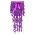 thumbnail image 5 of Kaerm Womens Belly Dance Accessories Lace-up Hip Scarf Wrap Belts Belly Dance Skirt Performance Purple One Size, 5 of 7