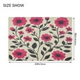 thumbnail image 4 of Yayeee Bath Rug for Bathroom Floor Non Slip Rectangle Fluffy Soft Absorbent Mat, 16"x24", Pink Flowers, 4 of 7