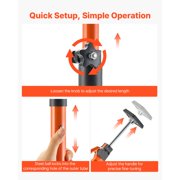 Cabinet Jack Support Pole 4-Pack Adjustable 49.2-114.6 Inch Telescopic Quick Support Rod Set with 198 lbs Capacity for Cabinet Installation Drywall Lifting Cargo Support Construction Use Tool