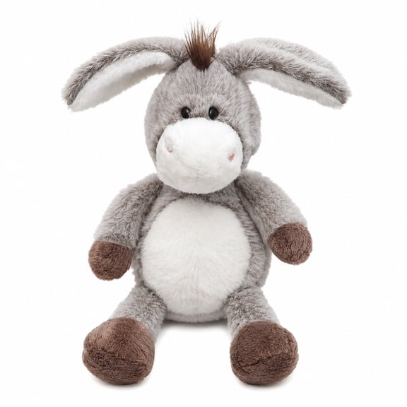 Donkey Plush Toy Soft Stuffed Animal Cute Floppy Ear Plush Doll Gift Room Decor