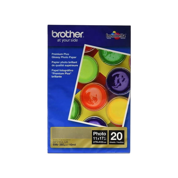 20 Hojas de Papel Fotográfico Brother Modelo BP71GLGR
