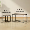thumbnail image 3 of HOMCOM Ensemble de 3 Tables Basses Gigognes, Tables d'Appoint pour Salon, Brun, 3 of 10