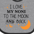 thumbnail image 4 of Inktastic I Love My Noni to the Moon and Back Boys or Girls Baby Bib, 4 of 4