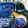thumbnail image 3 of Yayeee Car Windshield Sun Shade Universal Fit Front Visor Protector, Neon Pink Starfish, 3 of 8