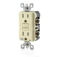 thumbnail image 3 of Leviton Smartlockpro Weather & Tamper-Resistant Duplex Gfci Receptacle With Led, Ivory, Nema 5-15R, 125 Volts, 15 Amps, 3 of 3