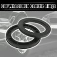 thumbnail image 2 of 4 Pcs Plastic 77.80mm to 110 mm Car Centric Rings Wheel Spacer Black, 2 of 6