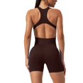 thumbnail image 5 of Conjunto de Yoga, chándal para mujer, monos sin costuras, peleles de entrenamiento de Fitness de una pieza, ropa deportiva para gimnasio para mujer, 5 of 5