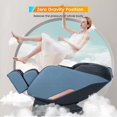 thumbnail image 3 of BestMassage Full Body Electric Zero Gravity Shiatsu Massage Chair with Bluetooth and Wormwood Back Calf Heating Therapy Foot Roller Air Massage System,Grey, 3 of 7