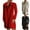 Red, variant on Lovzfmll Fall Jackets for Women, Solid Color Wool Blend Coat, Long Length Trench Style, Fall Winter Clothing