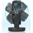 thumbnail image 6 of 7" Portable Rechargeable Desk Fan 4-Speed Breeze Adjustable Quiet 320 Rotation - White, 6 of 6