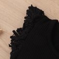 thumbnail image 4 of Gibobby faldas para mujer invierno volantes de encaje para niñas pequeñas, Tops, estampados a cuadros, faldas, trajes(Negro, 3-4 Años), 4 of 5