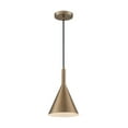 thumbnail image 4 of 60/7117-Nuvo Lighting-Lightcap-1 Light Small Pendant in Mid-Century Modern Style-7.75 Inches Wide by 12.5 Inches High-Burnished Brass Finish, 4 of 6