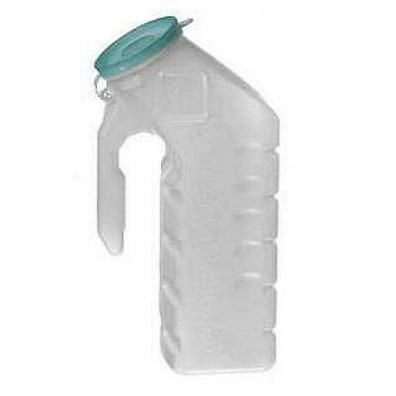 2 Medline Deluxe Male Urinal,s with Glow-in-Dark Lid 1000 mL