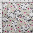 thumbnail image 4 of oneOone Silk Tabby Beige Fabric Sheep Nursery Decor Dress Material Fabric Print Fabric By The Yard 42 Inch Wide, 4 of 6