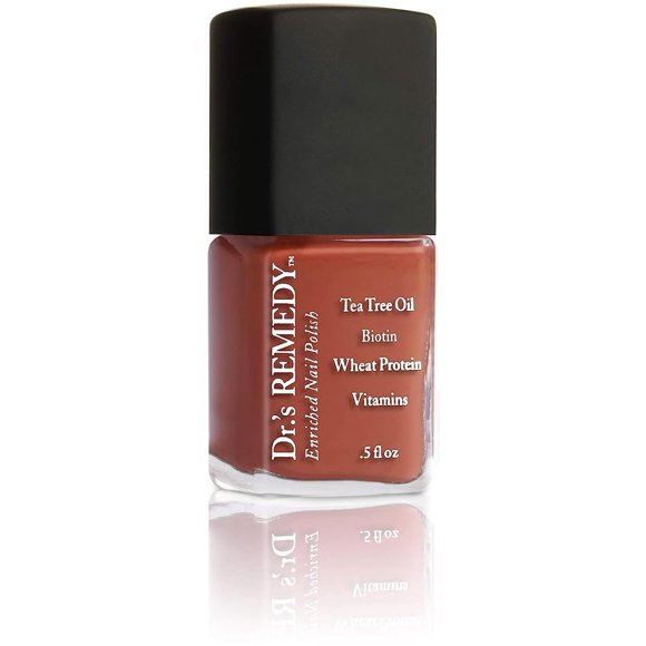 Esmalte de uñas enriquecido Drs Remedy: no tóxico, natural y orgánico - Formulado por médicos: fortalece, restaura, cura y protege 'libre de 24' - ALTRUISTIC Auburn