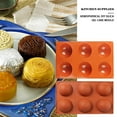 thumbnail image 2 of Semi-Circular Diy Silicone Cake Mold Soap Mold Jelly Pudding Chocolate Mold, 2 of 8