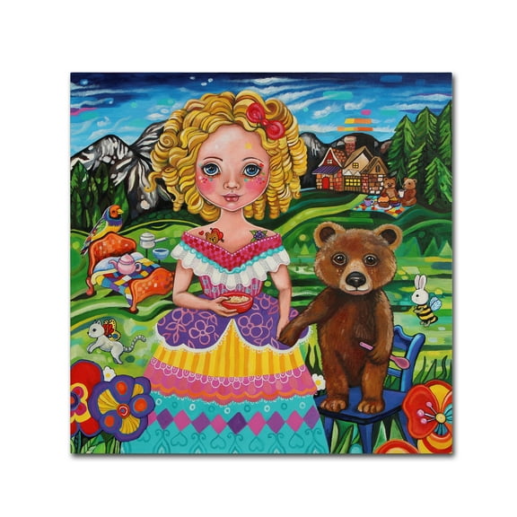 Trademark Fine Art 'Porridge for two' Canvas Art by Lynda Bell