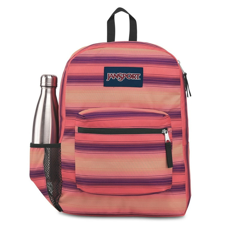 ◆jansport◆ CROSSTOWN PLUS REDMULTI HIPPIE DAYS JS0A7ZNZ9TC JanSport Cross Town Backpack - Red/Multi Hippie Days, Large