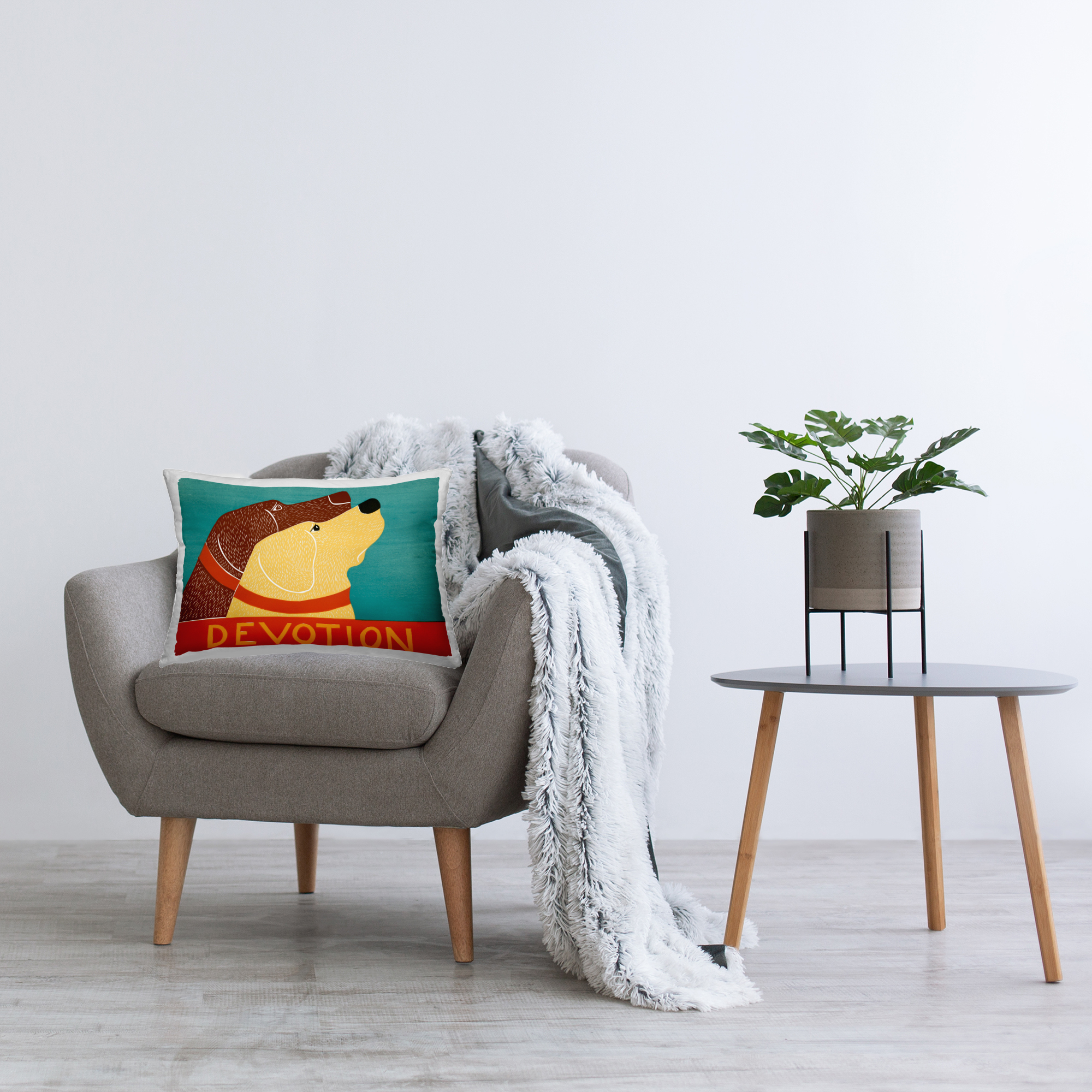 Stupell Industries Devotion Dog Duo Decorative Printed Throw Pillow, design by Stephen Huneck