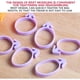 thumbnail image 2 of Paquete de 12 anillos de silicona para sellar mangas pasteleras, bridas reutilizables para decorar pasteles, clips de plástico de 3,2 x 2 x 0,4 cm para boquillas de repostería., 2 of 7