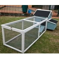 thumbnail image 2 of Seny Garden Window Wooden Chicken Coop Rabbit Hutch Cage with Run and Nesting Box W103*D39.4*H32.5, 2 of 6