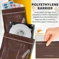 thumbnail image 3 of Amber Polyethylene Zip Bags, Reclosable Zipper Closure, 1000 Count, 12 x 12 in, 3 of 8