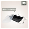 thumbnail image 7 of 38 Oz, 50 Sets Meal Prep Containers with Airtight Lids, BPA Free, Reusable Plastic Food Container, 38 oz, Rectangular, Black/Clear, 50 Sets, 7 of 7